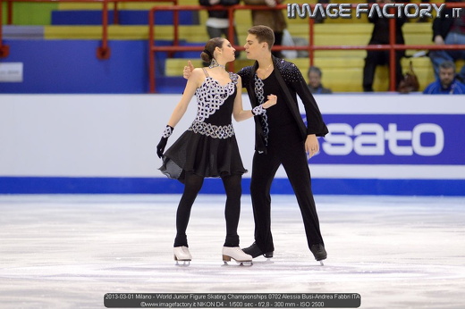 2013-03-01 Milano - World Junior Figure Skating Championships 0702 Alessia Busi-Andrea Fabbri ITA
